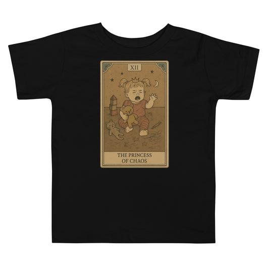 Princess of Chaos toddler tee black