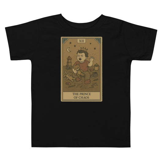 Prince of Chaos toddler tee black