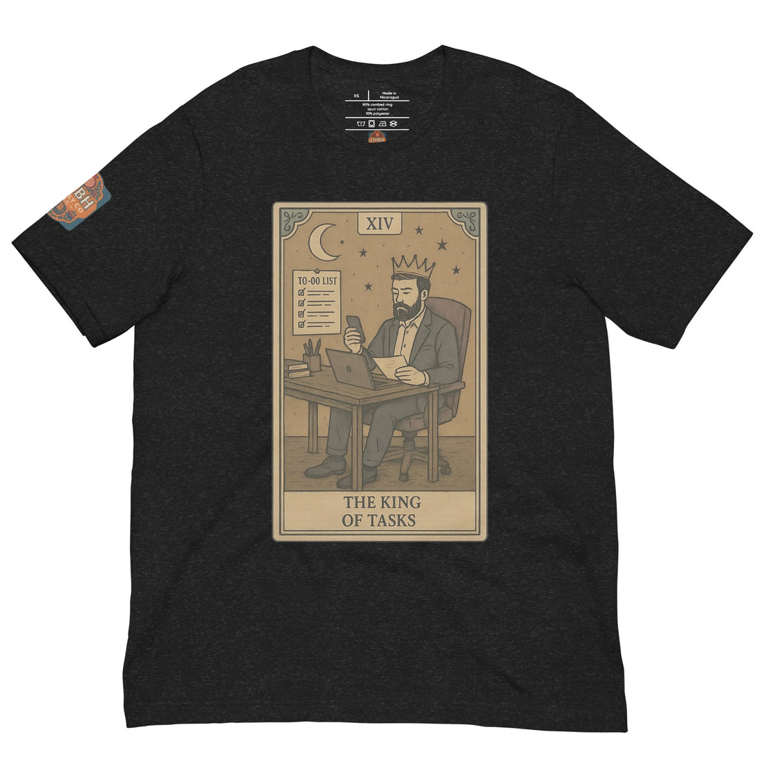 King of Tasks tee, a gift for D and D dads