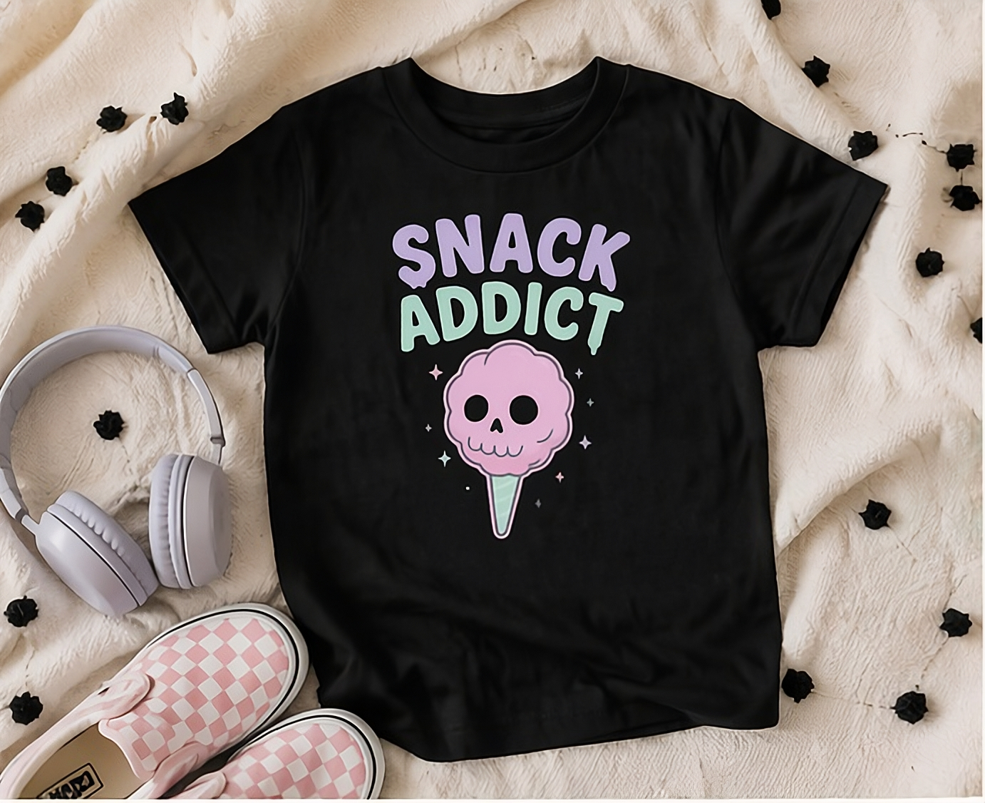 Snack Addict toddler tee lifestyle