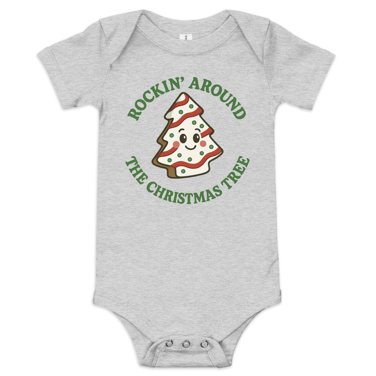 Cakes baby onesie athletic heather