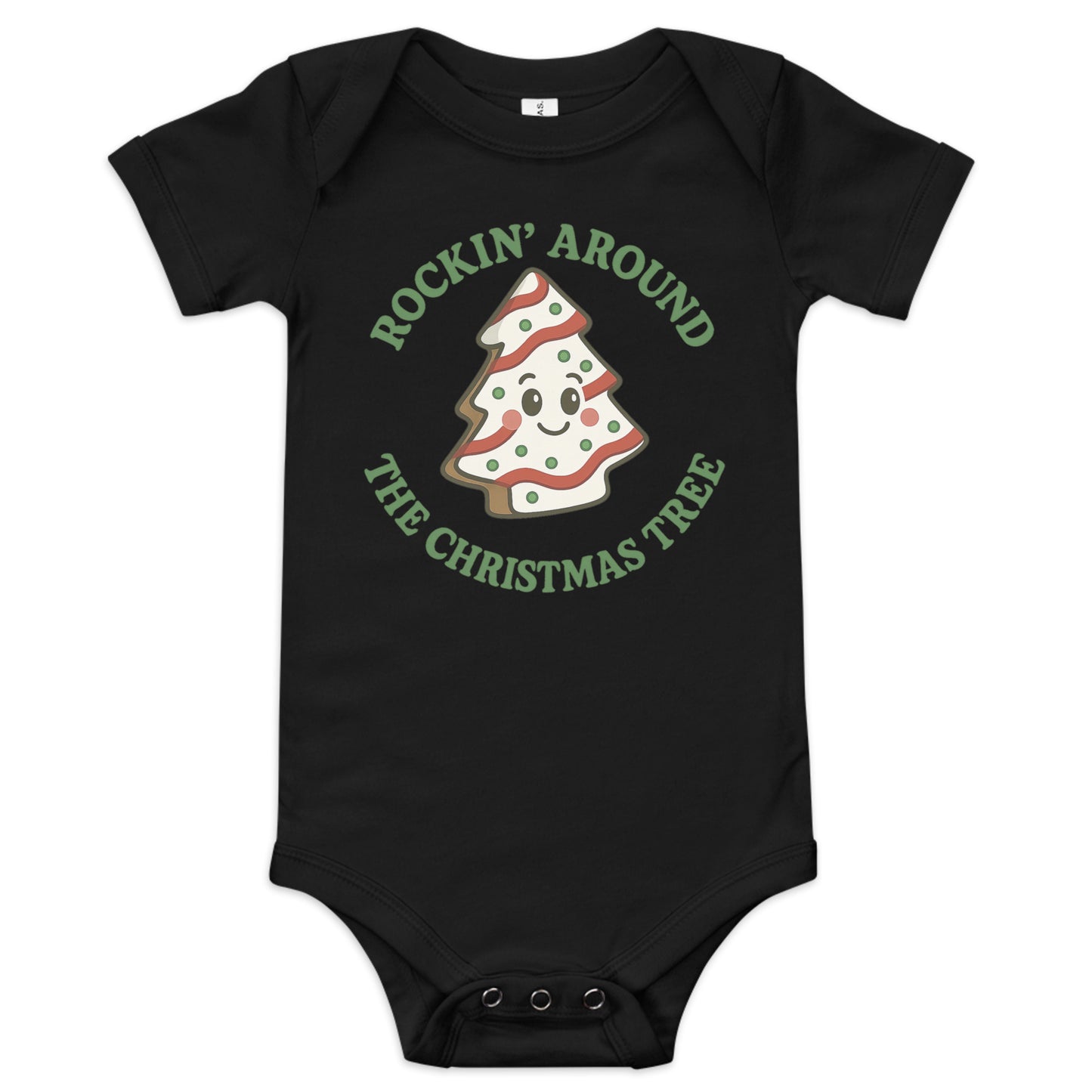 Cakes baby onesie black