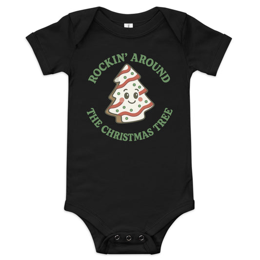 Cakes baby onesie black
