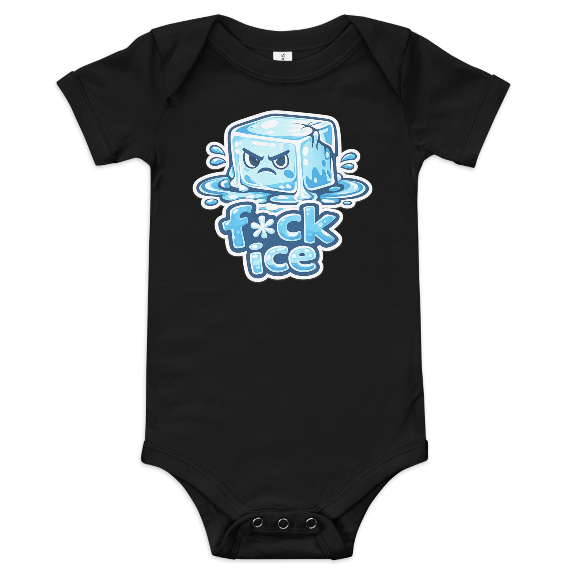 Fck Ice baby onesie black