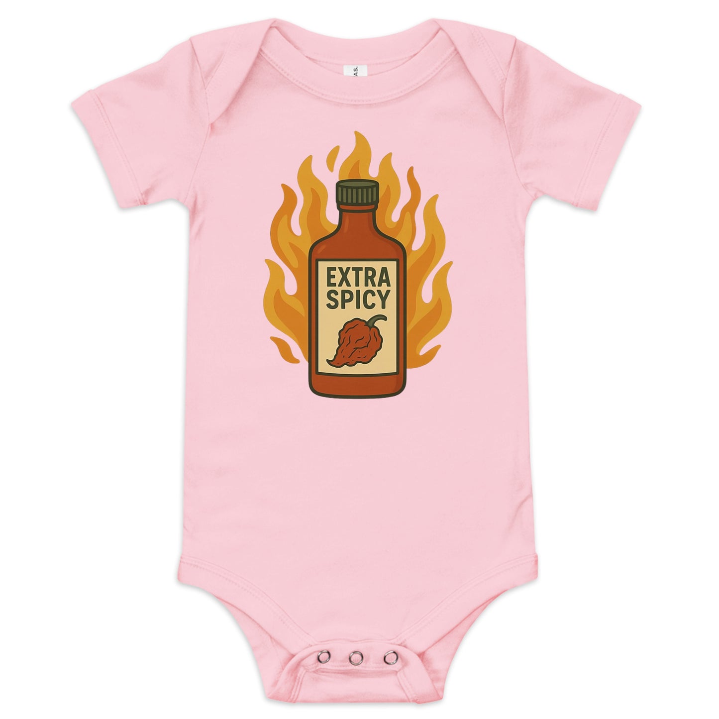 Extra Spicy baby onesie pink