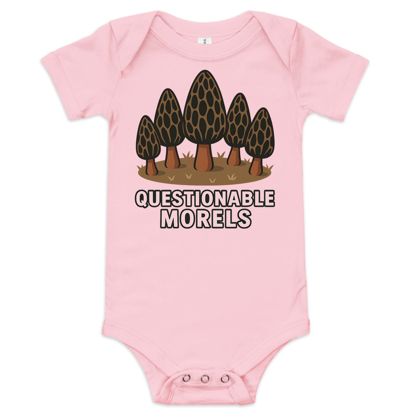 Questionable baby onesie pink