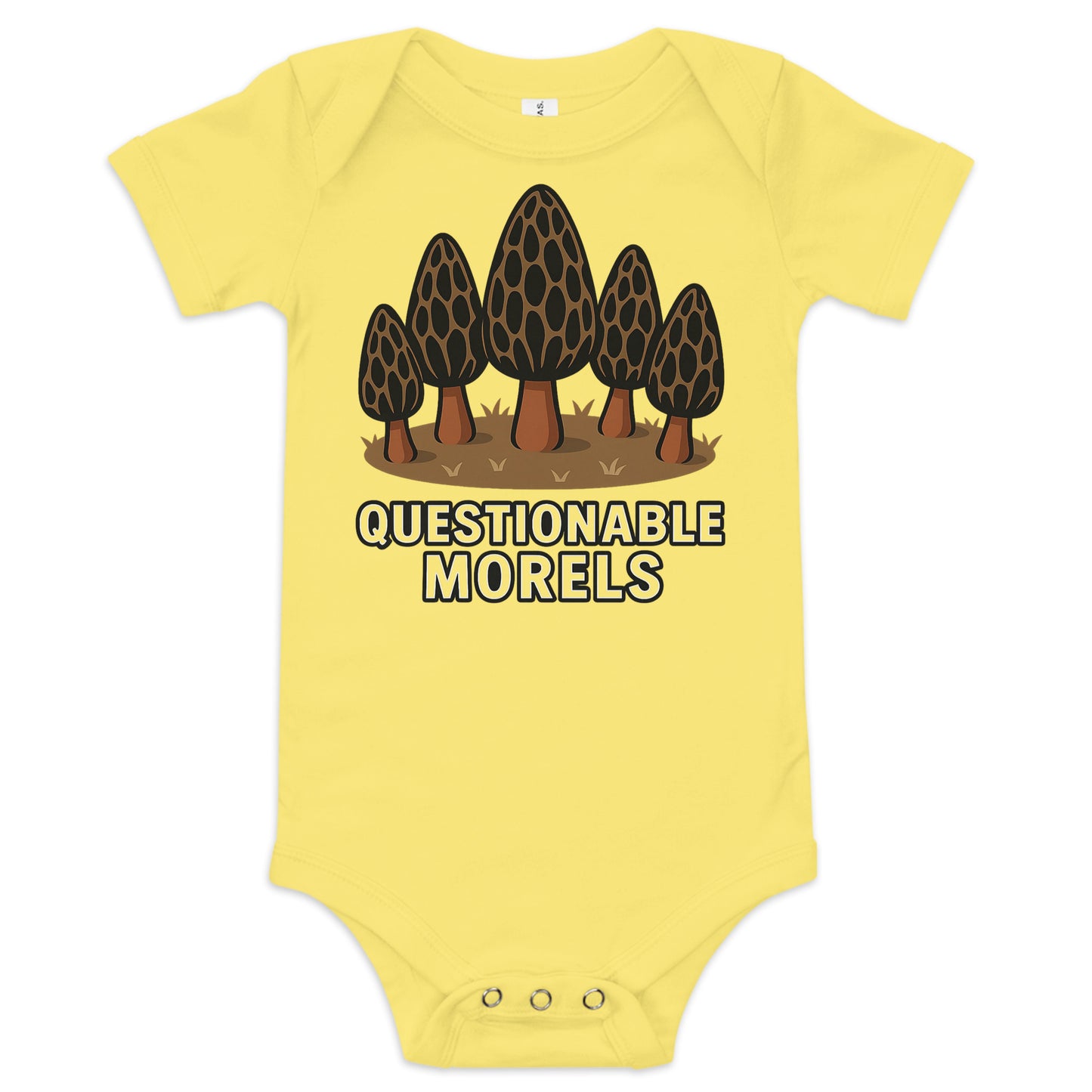 Questionable baby onesie yellow