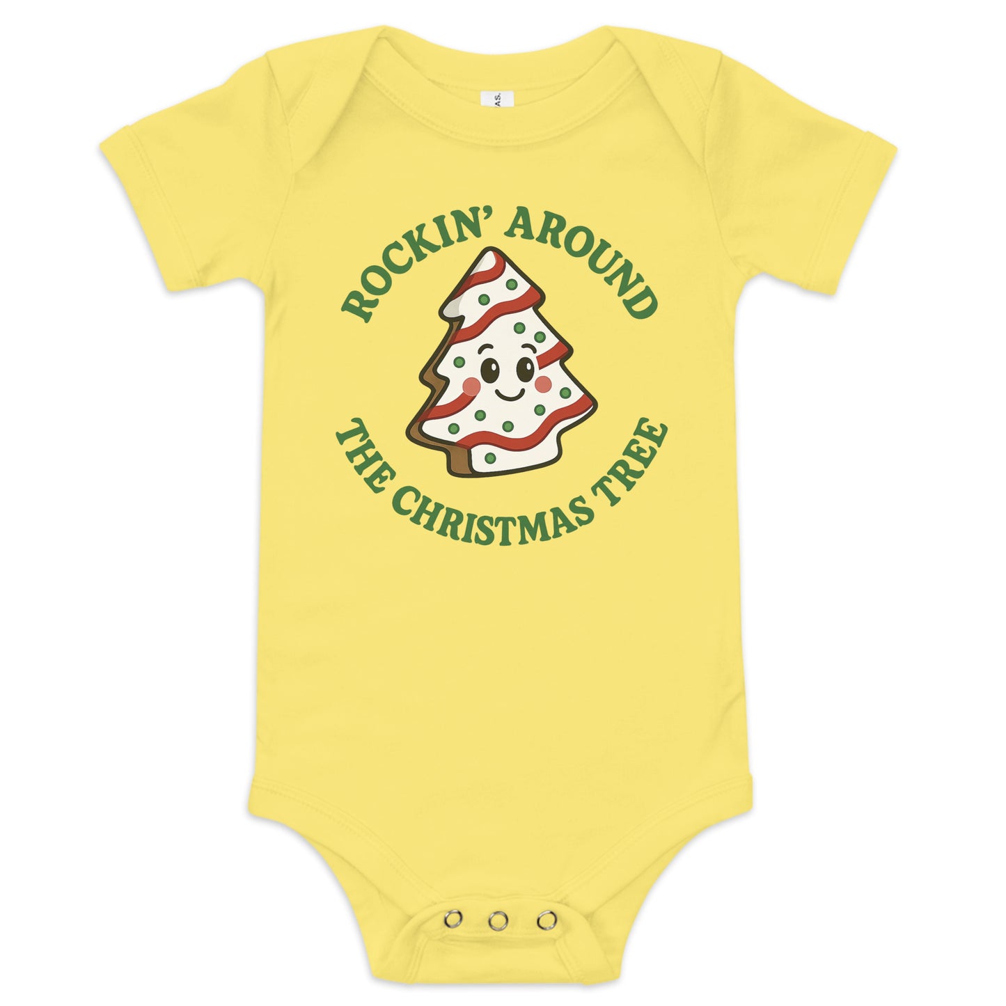 Cakes baby onesie yellow