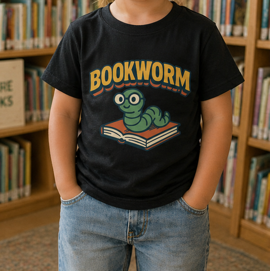 Bookworm toddler tee lifestyle