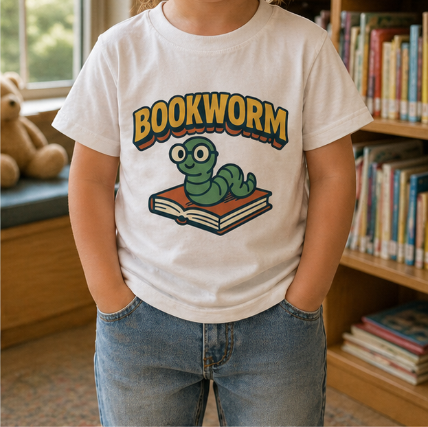 Bookworm toddler tee lifestyle