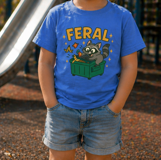 Feral toddler tee lifestyle photo