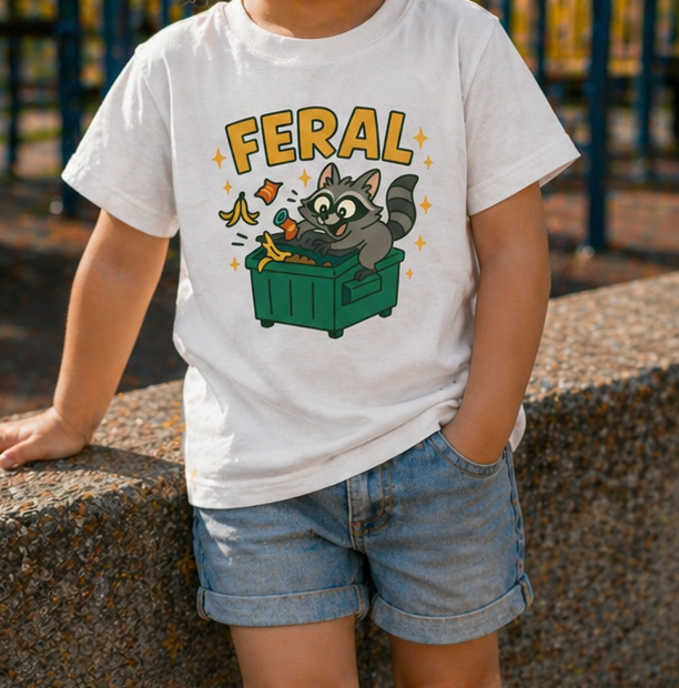 Feral toddler tee lifestyle photo