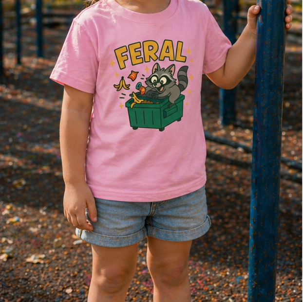 Feral toddler tee lifestyle photo