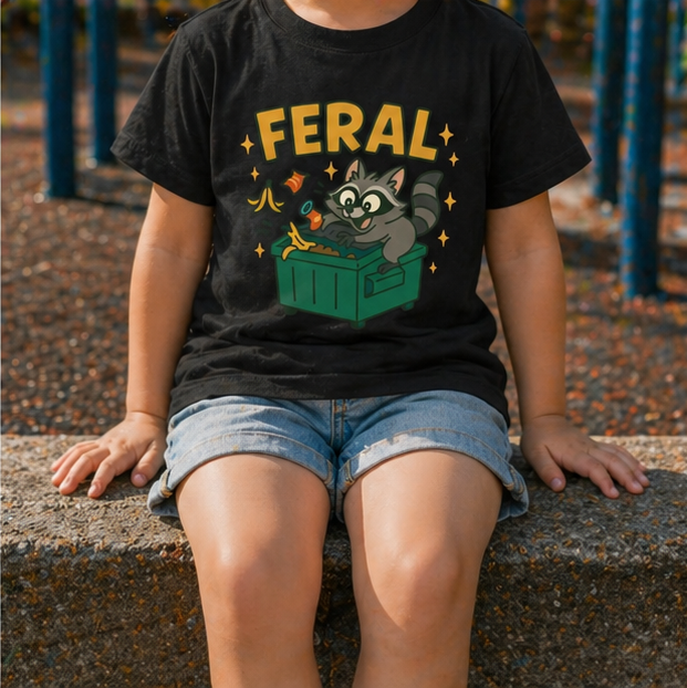 Feral toddler tee lifestyle photo