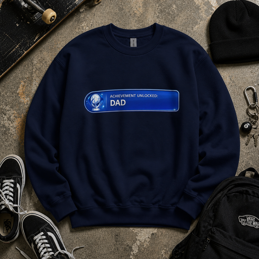 Achievement Unlocked Dad PlayStation crewneck lifestyle