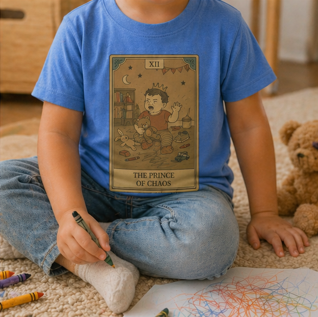 Prince of Chaos toddler tee lifestyle