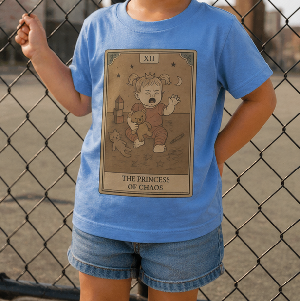 Princess of Chaos toddler tee lifestyle