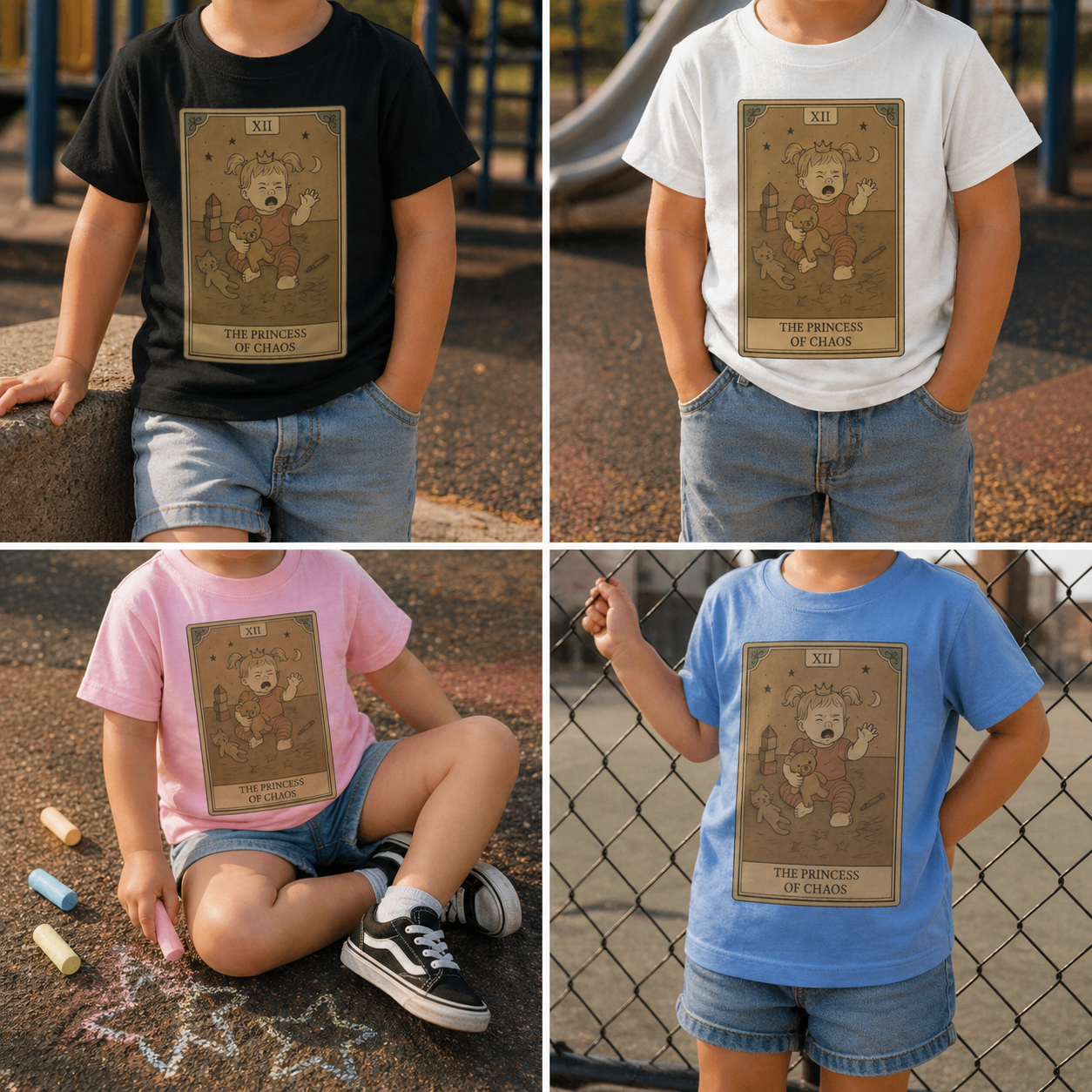 Princess of Chaos toddler tee kids lifestyle