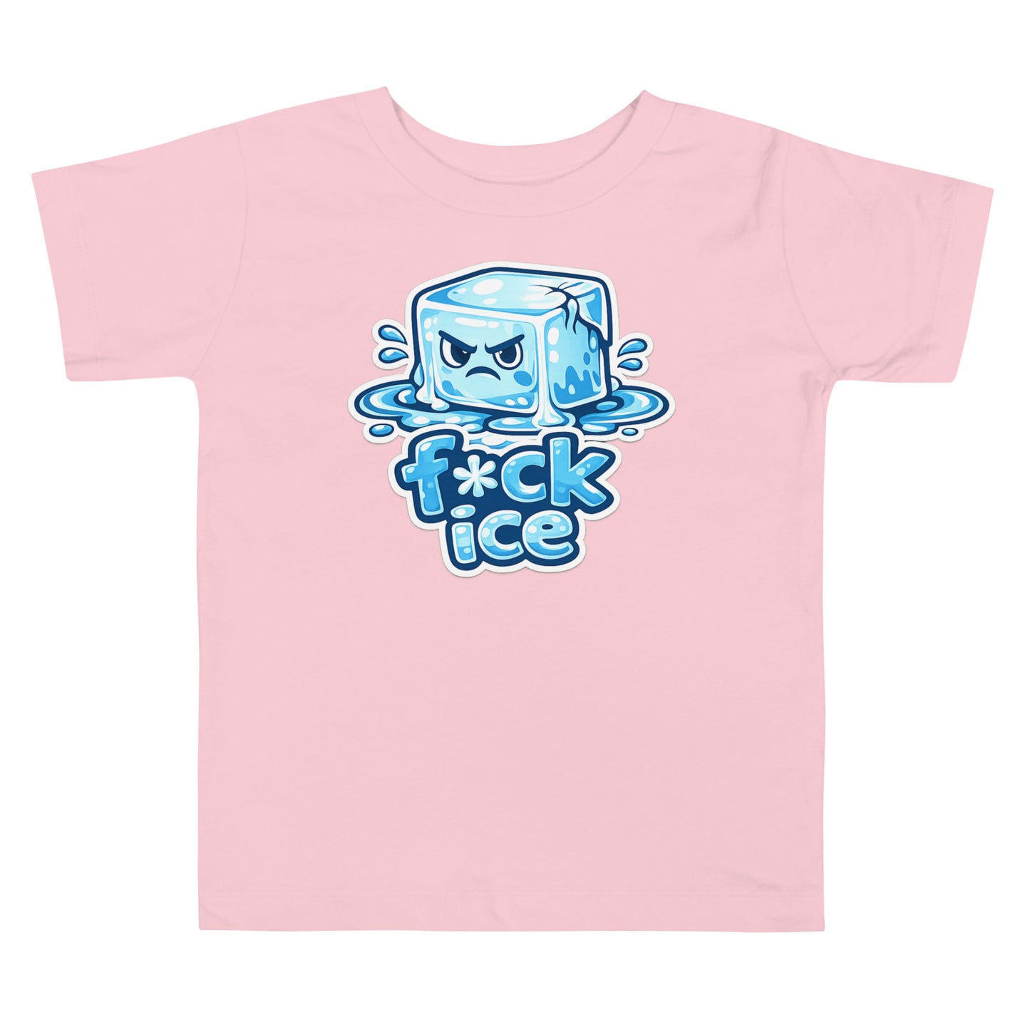 Fck Ice toddler tee pink