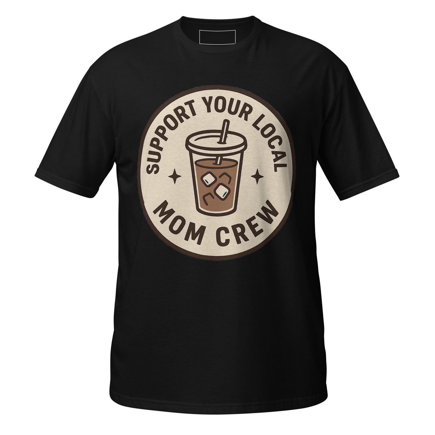 Mom Crew unisex tee black front