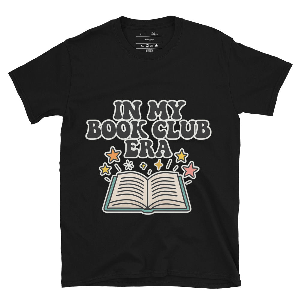 Book Club Era unisex tee black front