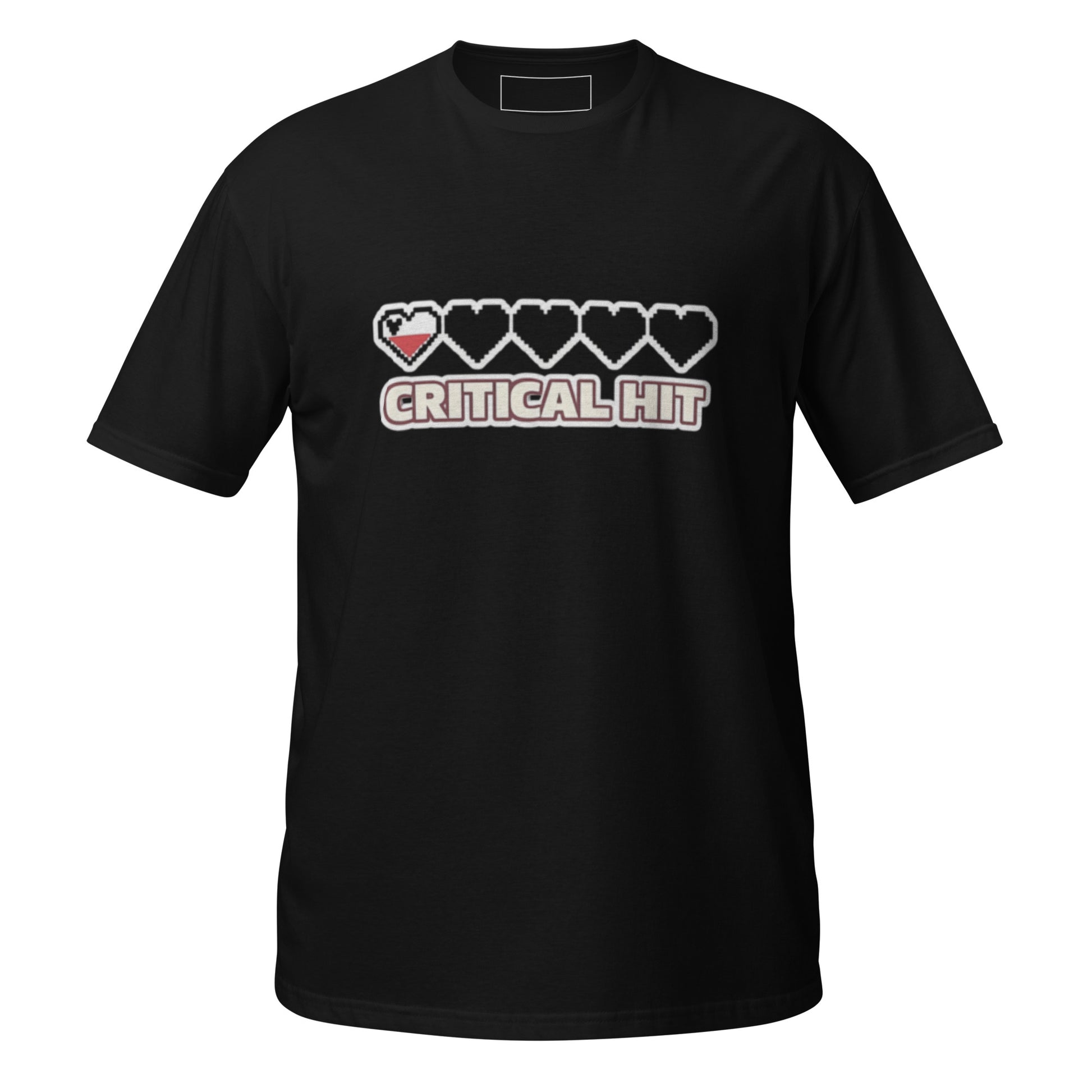 Crit Hit unisex tee black front