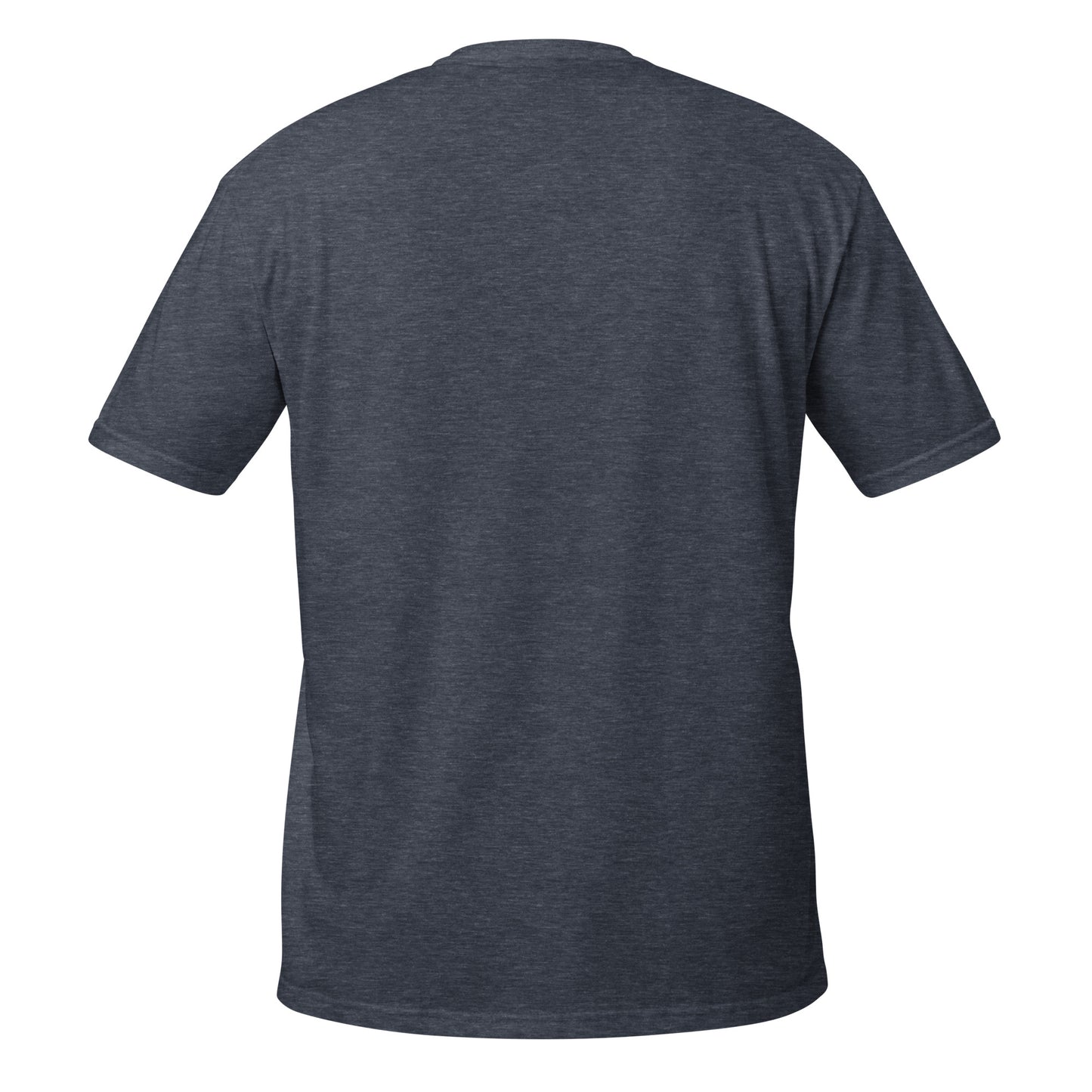 Just a Girl unisex tee heather navy back