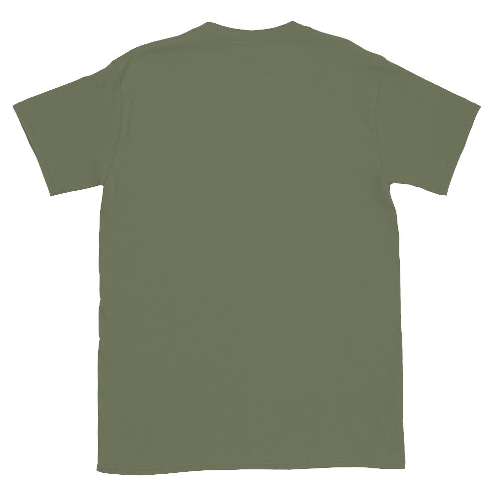 Book Club Era unisex tee military green back