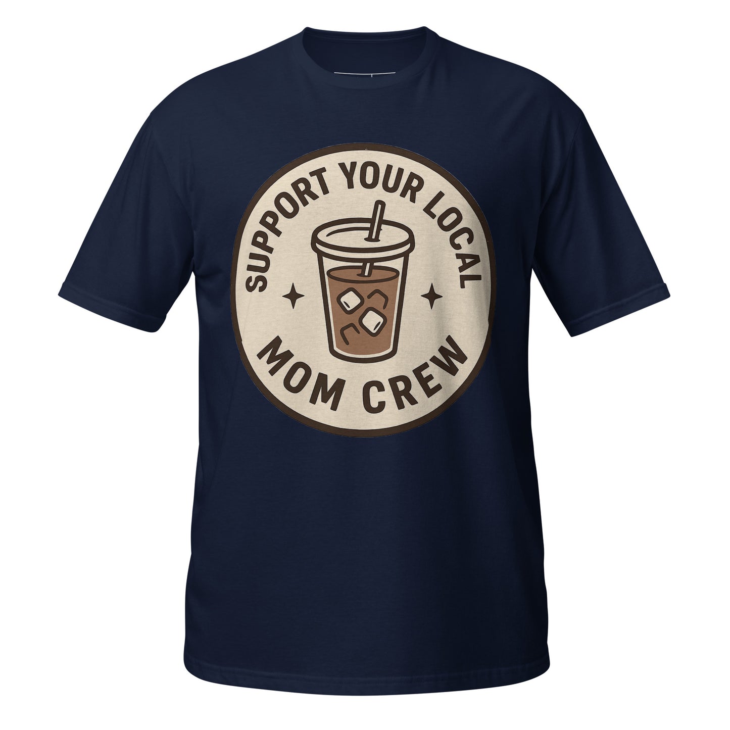 Mom Crew unisex tee navy front