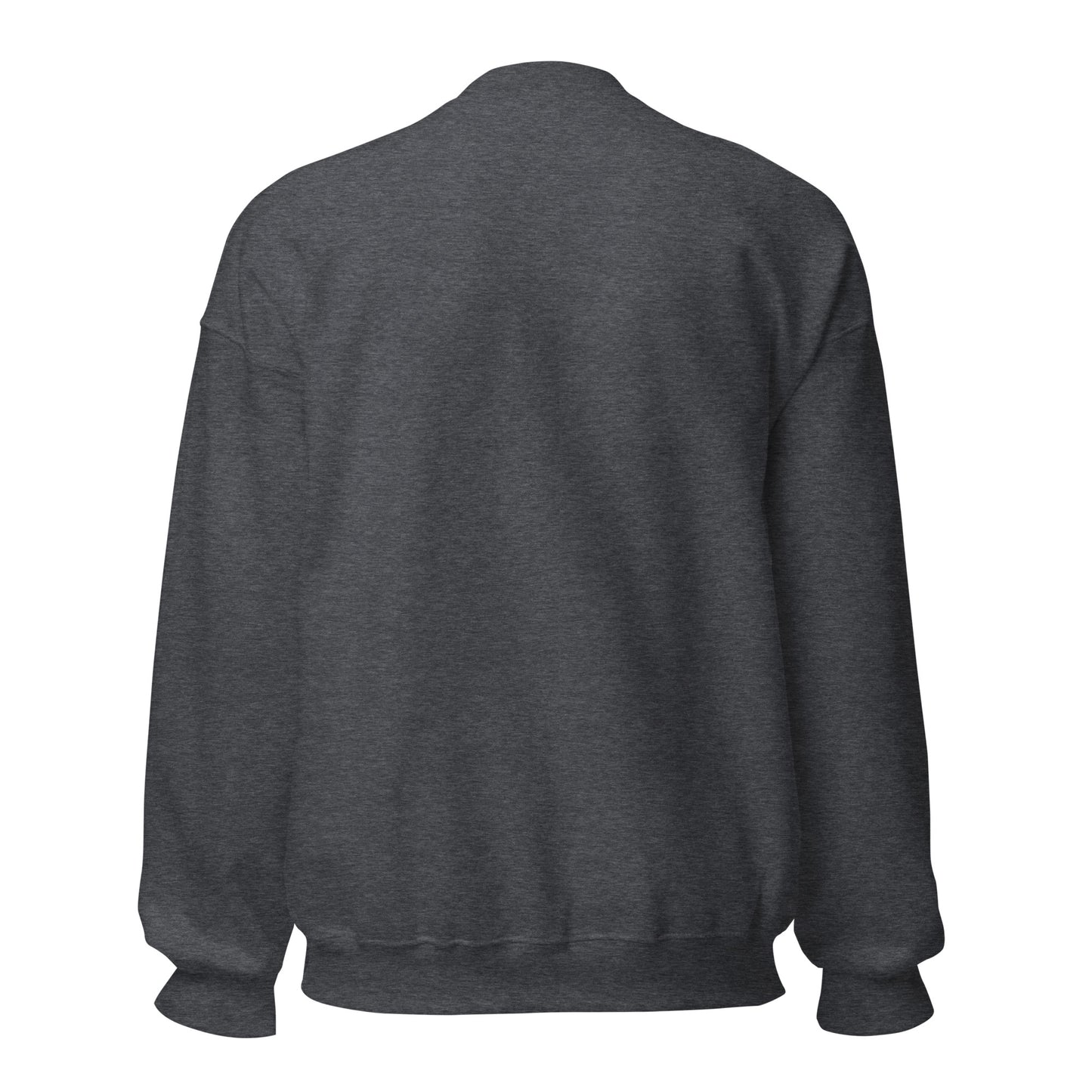 Mom Crew unisex crewneck dark heather back