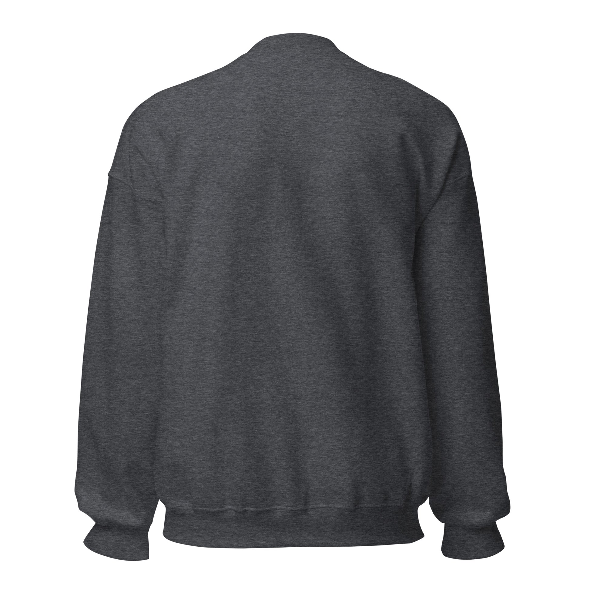 Mom Crew unisex crewneck dark heather back