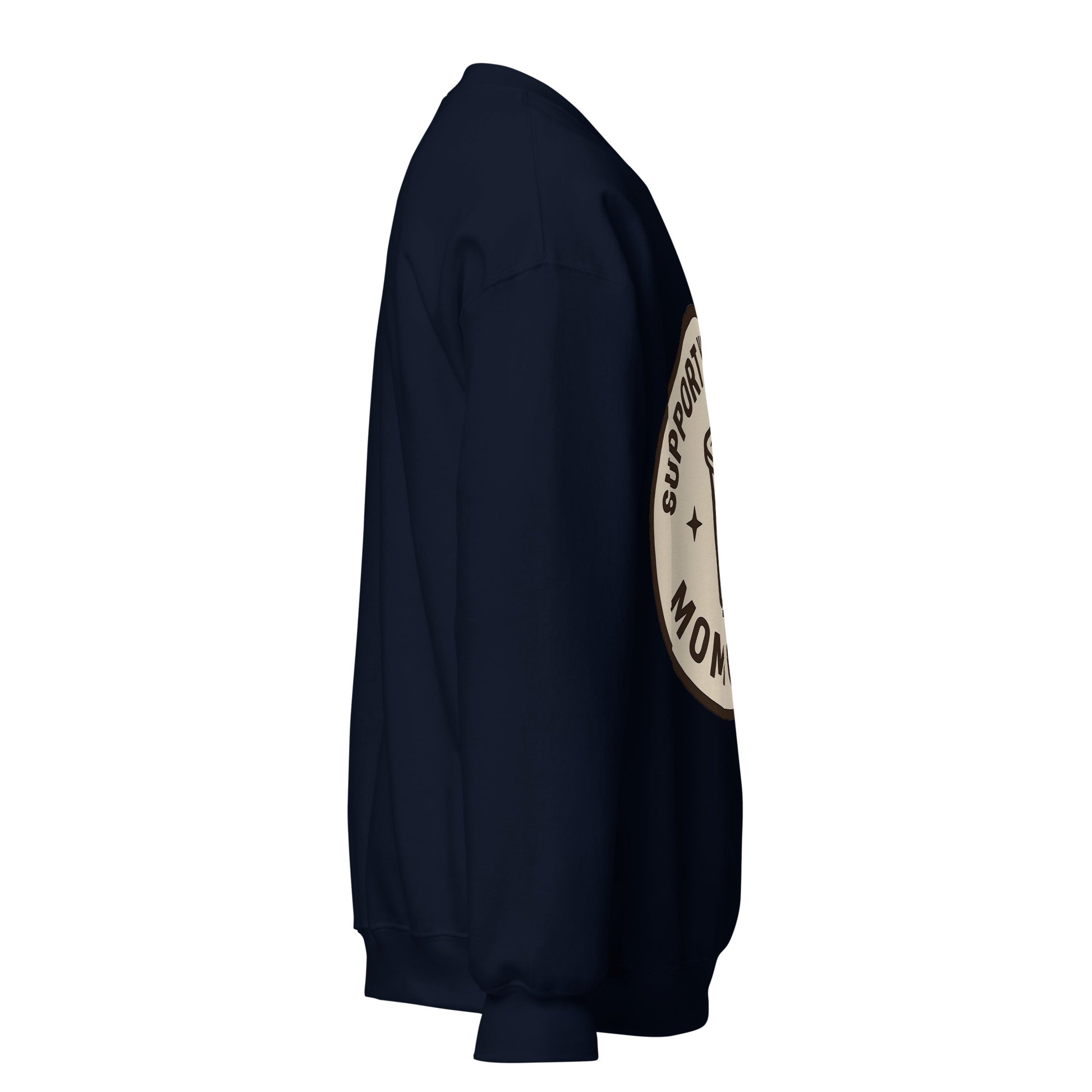 Mom Crew unisex crewneck navy right