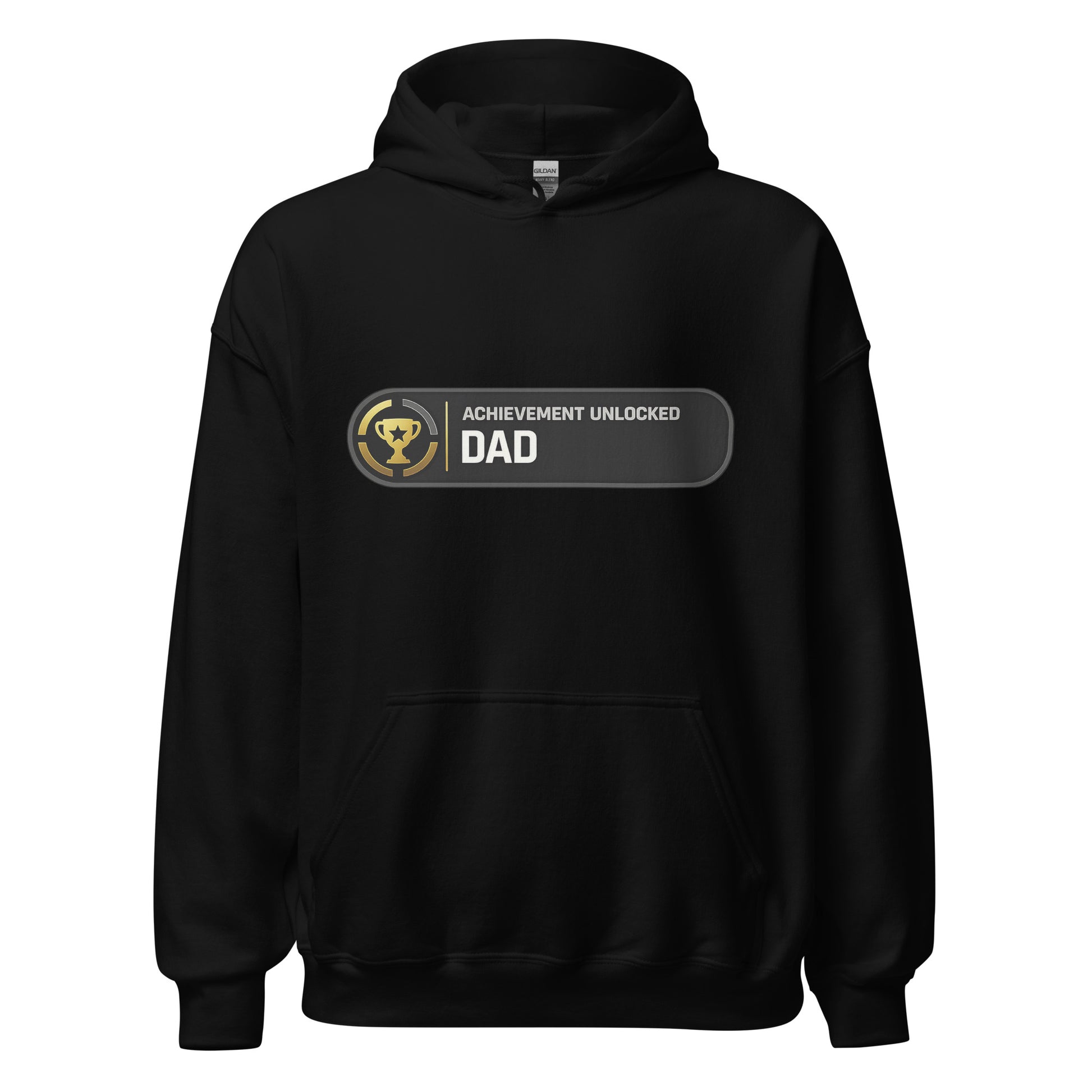 Achievement Unlocked Dad Xbox hoodie black front