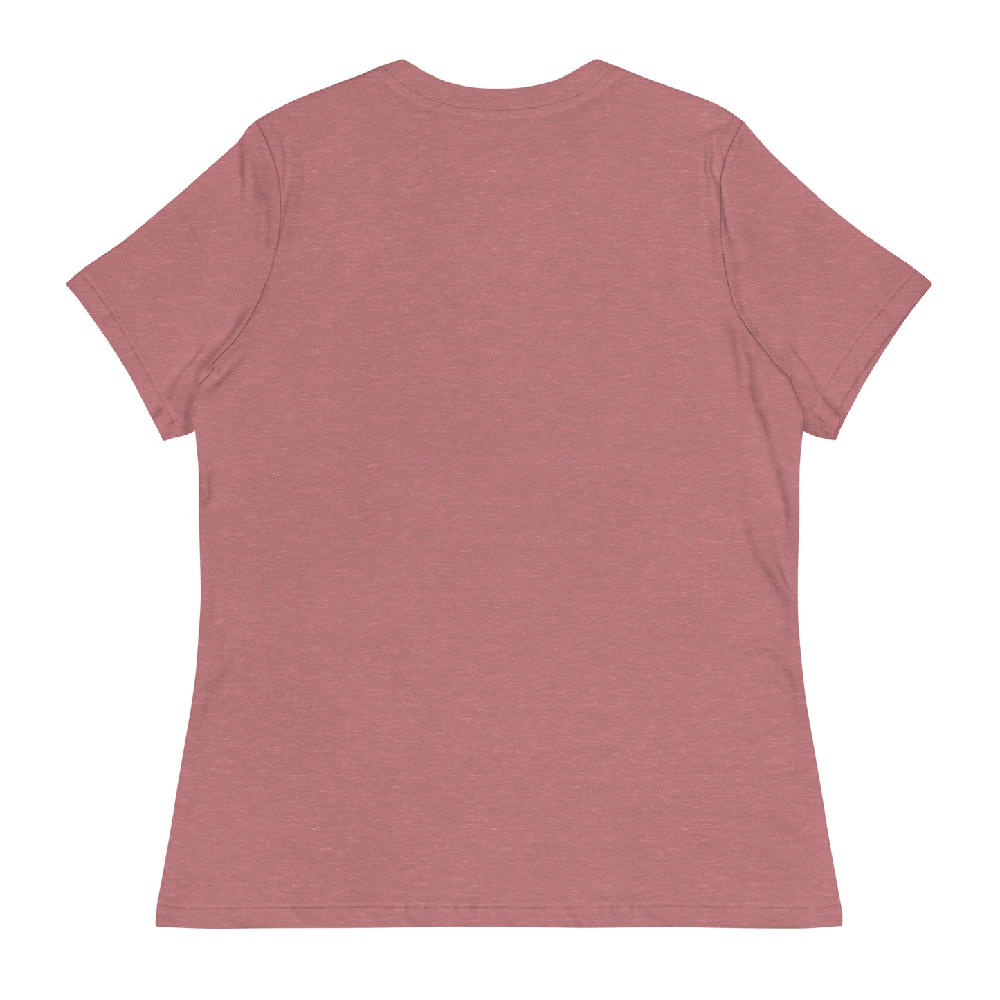 JHBH women's relaxed tee heather mauve back