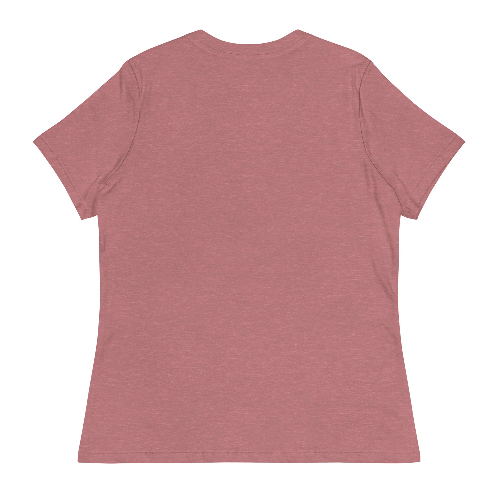 JHBH women's relaxed tee heather mauve back